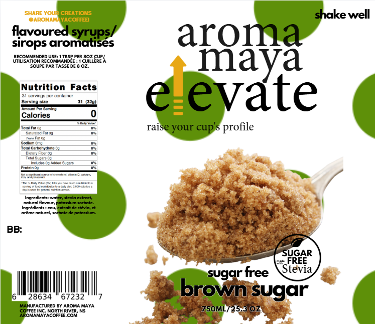 Elevate Syrup 750ml Brown Sugar