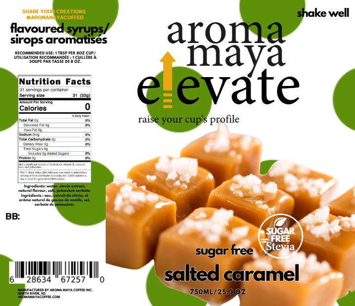 Elevate Syrup 750ml Salted Caramel