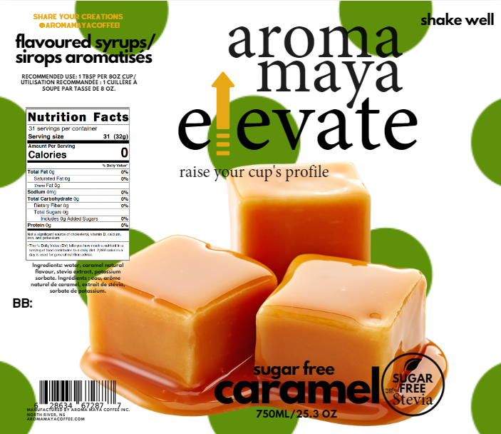 Elevate Syrup 750ml Caramel