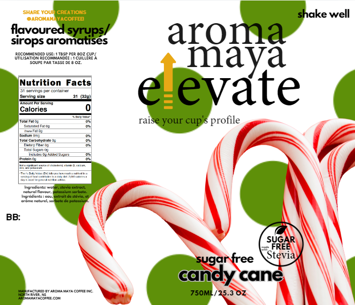Elevate Syrup 750ml Candy Cane