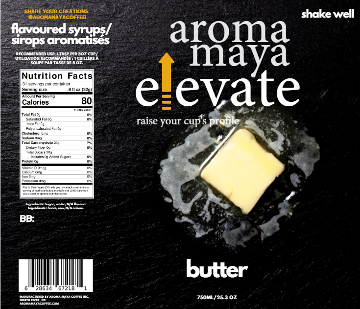 Elevate Syrup 750ml Butter