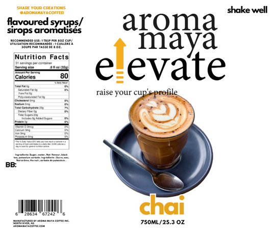 Elevate Syrup 750ml Chai