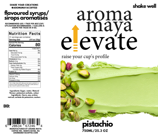 Elevate Syrup 750ml Pistachio