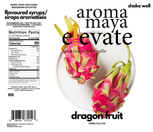Elevate Syrup 750ml DragonFruit